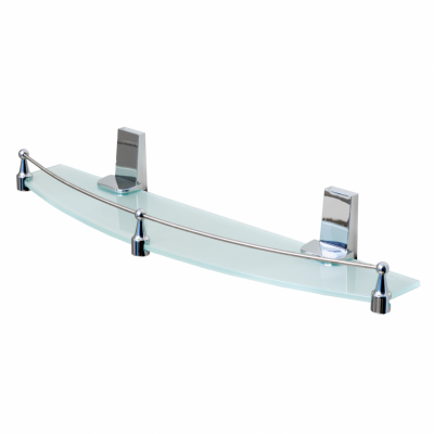 WasserKRAFT Lopau K-6044 стеклянная полка, матовое стекло/хром
