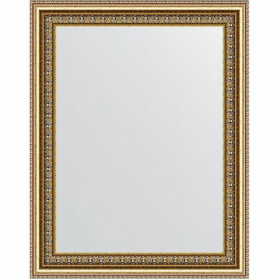 Зеркало настенное Evoform Definite 48х38 BY 1344 в багетной раме Бусы золотые 46 мм