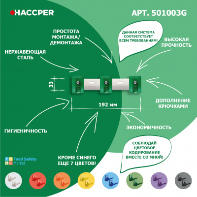 Органайзер настенный HACCPER Control Point 501003 для 3 предметов