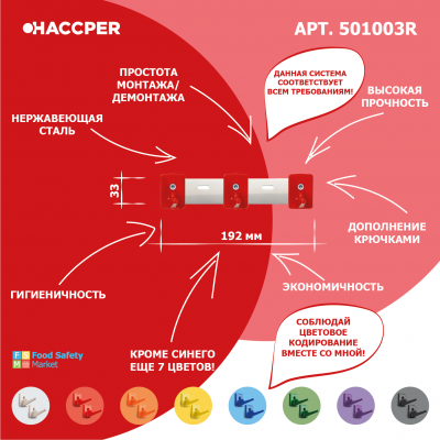 Органайзер настенный HACCPER Control Point 501003 для 3 предметов