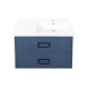 Тумба под раковину подвесная La Fenice Cubo TWIN FNC-01-CUB-BG-80-2, синяя  (FNC-01-CUB-BG-80-2)