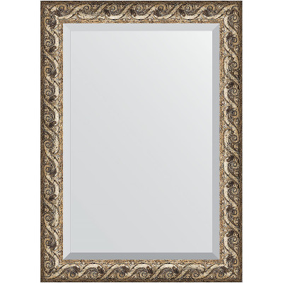 Зеркало настенное Evoform Exclusive 106х76 BY 1299 с фацетом в багетной раме Фреска 84 мм