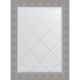 Зеркало настенное Evoform ExclusiveG 104х76 BY 4195 с гравировкой в багетной раме Чеканка серебряная 90 мм  (BY 4195)