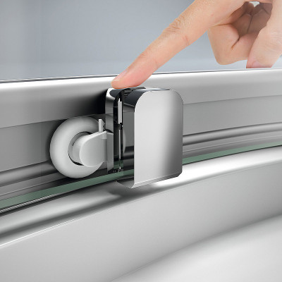 Душевая дверь в нишу Huppe Serie X1 140 140404.069.321 (120404.069.321) пр-ль хром стекло прозрачное