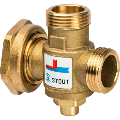 Термостатический смесительный клапан G 1 М-G 1 1/2F-G 1 M 60°С STOUT (SVM-0050-326005)